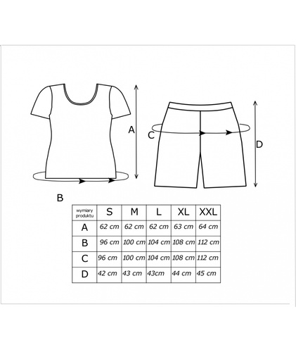 Pijama damă Melisa 1/2 Donna – vâscoză, mânecă scurtă