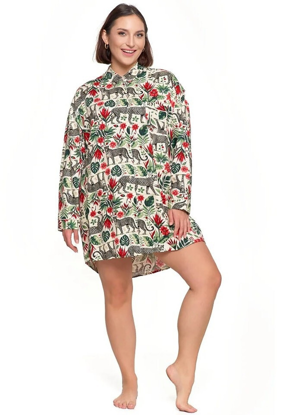 PDK4800-002 Cămașă de noapte Moraj - multicolor