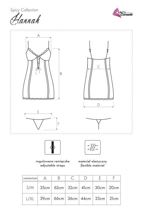 Hannah LC 90183 Komplet damski LivCo Corsetti Fashion  