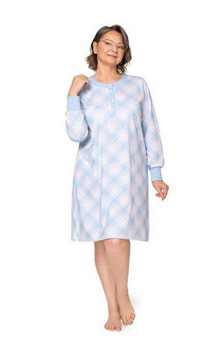 257 Cămașă de noapte Agata III Interlock Martel - albastră