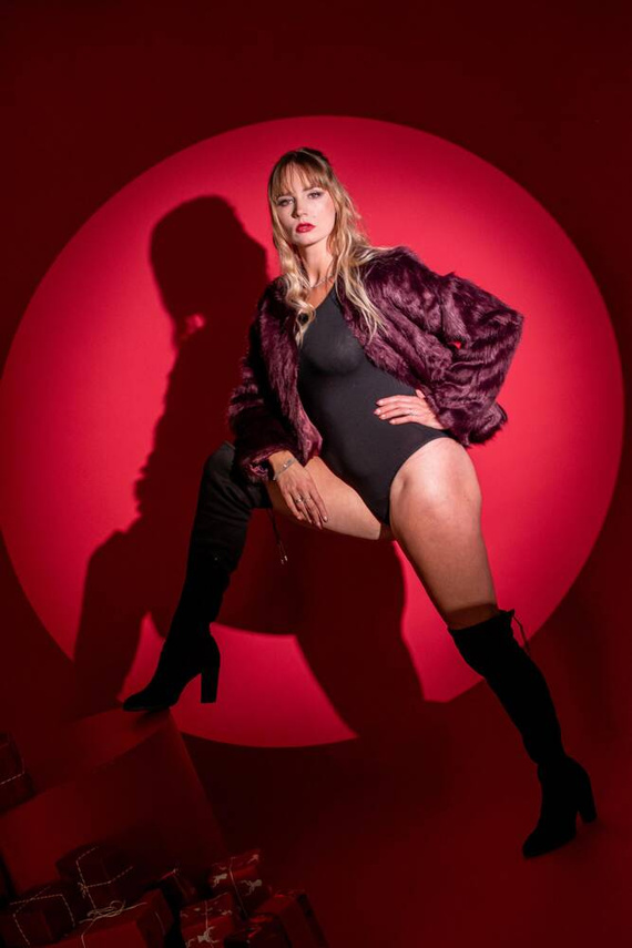 805 Chloe Body cu mânecă lungă pentru femei de la De Lafense - negru