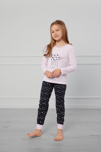 Libra Pijama pentru fete Italian Fashion - roz/print 