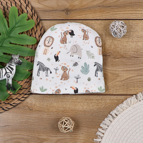 ABN-5281 Wild Animals Palarie din bumbac organic imprimeu Nini