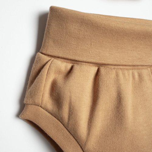 Bloomers pentru bebeluși Nicol 222087, set 2 bucăți, bumbac, crem și cu mașinuțe