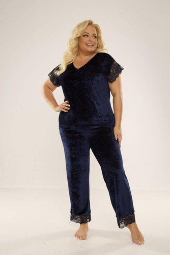 631 Milagros Pijama de damă Forex - albastru marin