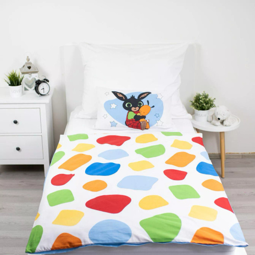 Lenjerie pătuț 100x135 Jerry Fabrics bumbac cu fermoar