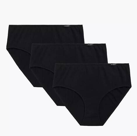 3BLP-579 Classic Chiloți pentru femei, pachet de 3 Atlantic, negru