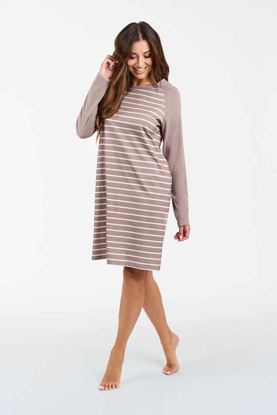 Oda cămașă de noapte Italian Fashion - cappuccino print