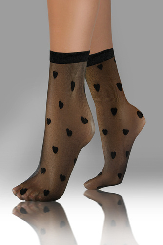 Șosete de damă Sesto Senso, model 04 inimioare