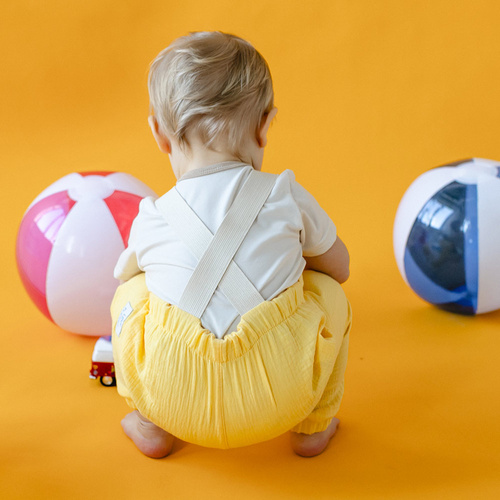 Salopeta pentru bebelusi Elephant Eevi - galbena