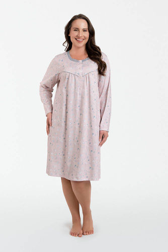 Daniela cămașă de noapte descheiată Modă italiană - print