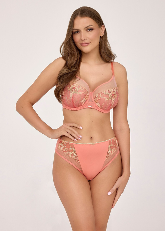 Sutien soft 2242 Maxi Sunset Peach Ava moale broderie susținere stabilă