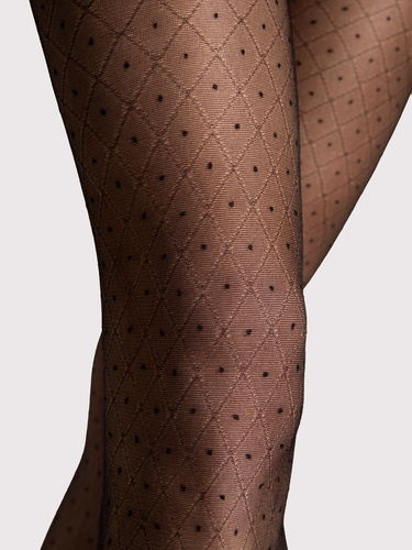 Dresuri Fiore Maribel G6130 20 den model geometric mate elastice