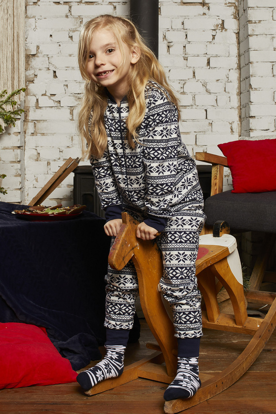 Salopetă pentru copii Alaska Italian Fashion - albastru marin