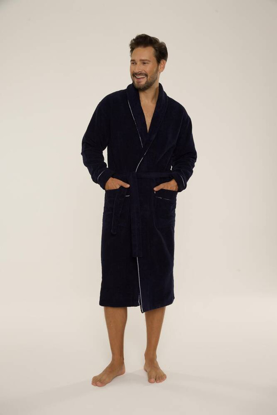 735 Manuele halat de bărbați De Lafense - albastru marin