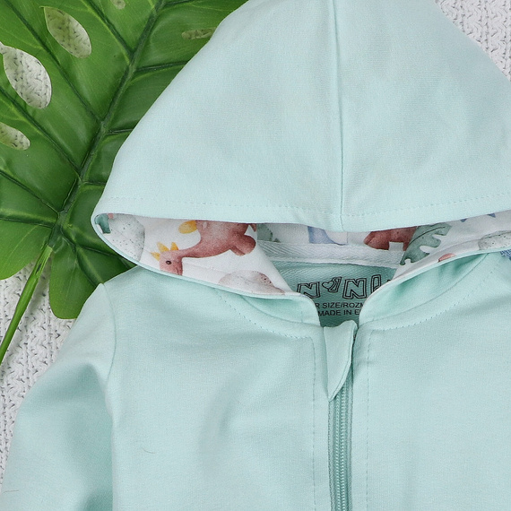 Hanorac pentru copii ABN-5576 Dino Explorer Nini - bumbac organic, croială confortabilă