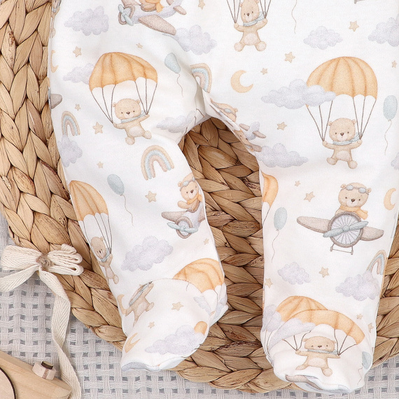 ABN-5513 Sky Journey Nini costume de dormit bebelusi | Bumbac organic, croială confortabilă