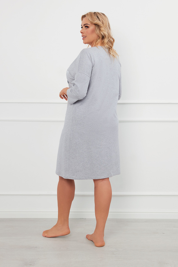 Cămașă de noapte Ibena, mânecă 3/4 Modă italiană - melange