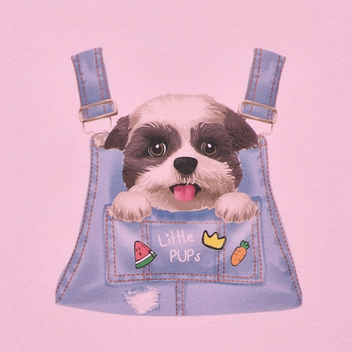 KAR-4004/ROZ Tricou fetita cu maneca scurta Lagarto Verde roz