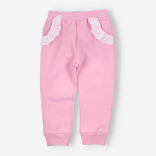 BOB-0011 Pantaloni de trening pentru fete By o Baby roz