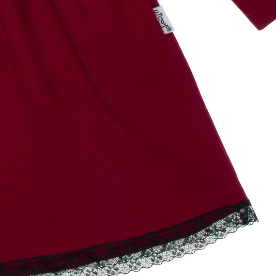 163178 Rochie pentru fete „Magia Crăciunului” Nicol - visiniu