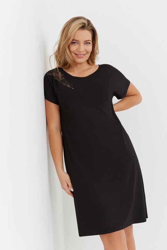 737 Velar Forex cămașă de noapte - negru