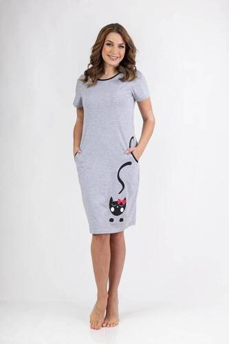 152 Cămașă de noapte Regina - gri