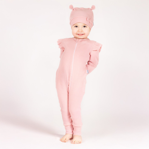 213032 Salopetă Nelly Nicol fără picioare - roz