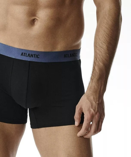 Boxeri bărbați Atlantic 6SMH-004 A6 negru – set 6 bucăți, 95% bumbac, croială ajustată