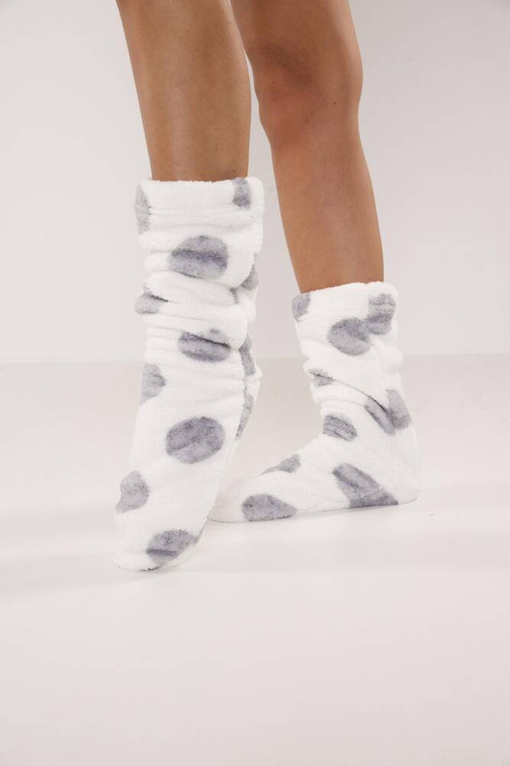 553/554 Wellsoft Smooth șosete de somn De Lafense - ecru cercuri mari