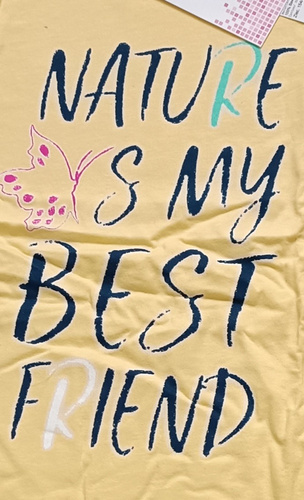 Mariposa Pijama pentru fete Italian Fashion - galben/albastru