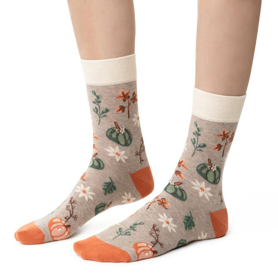 Șosete damă Steven Planeta Ziemia art.017 beige 045 – bumbac, modele, confort zilnic