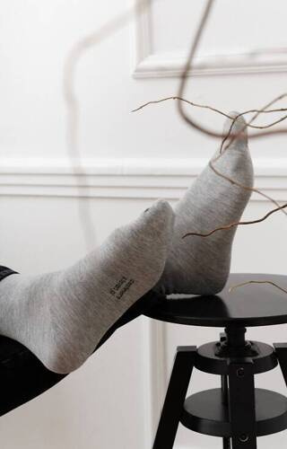 art.083 Sosete Barbati Cashmere cu cashmir Steven - 002 gri