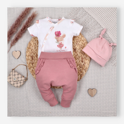 Nini Pantaloni Sport Copii Little Mouse 5% Bumbac Organic – Polonia