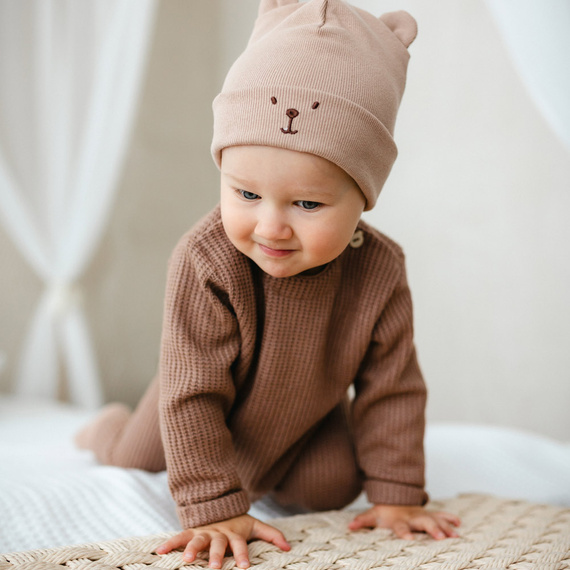 Pulover pentru copii Beary Cool Eevi - bej, moale si confortabil