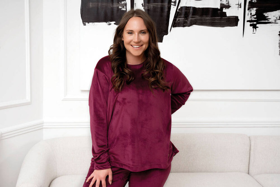 Set pentru femei Akara Italian Fashion - burgundy 