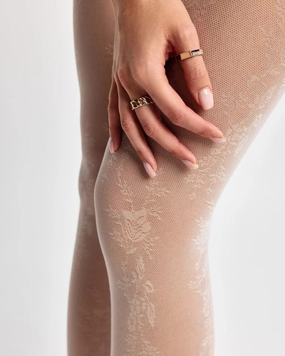 Dresuri Gabriella Doris 30 den model floral elastice confort