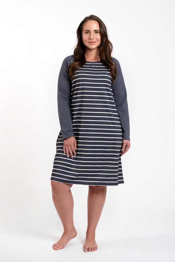 Oda cămașă de noapte Italian Fashion - imprimeu grafit