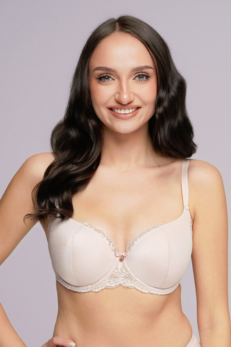 Sutien Half Cup Ava 2256 – susținere naturală, microfibră netedă, potrivire precisă cu construcția K-2256