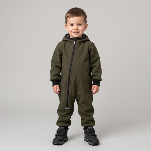 Combinezon pentru copii Nicol 229082 Softshell polar verde