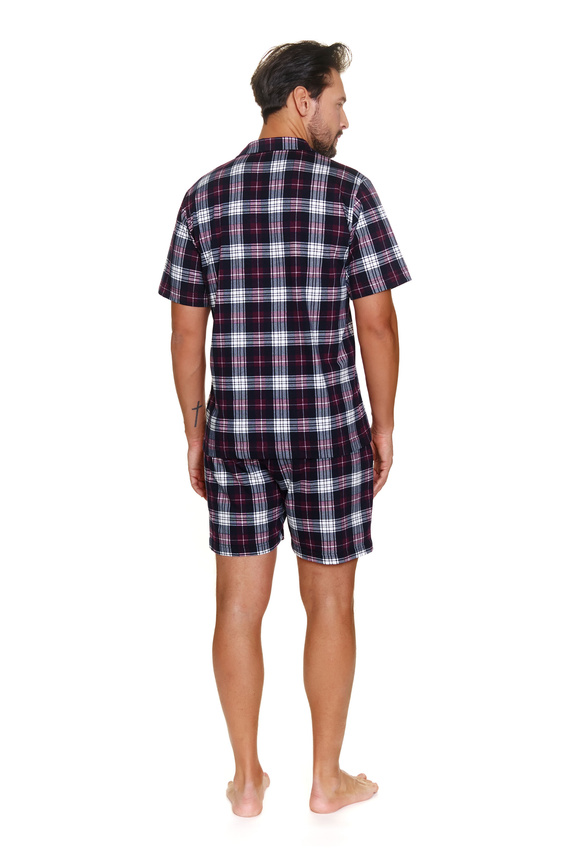 7234 Pijamale bărbați Doctor Nap - visiniu