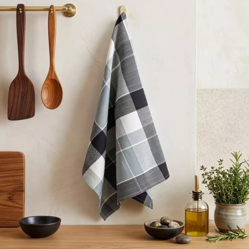 Set 4 prosoape de bucătărie Mona 50x70 bumbac Eurofirany negru