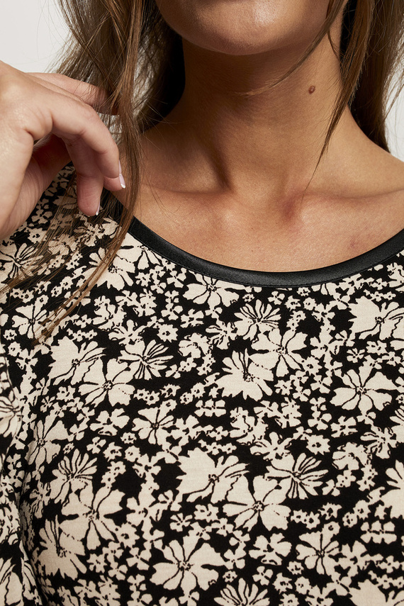 Cămașă de noapte cu mânecă lungă pentru femei Guyana Italian Fashion - print