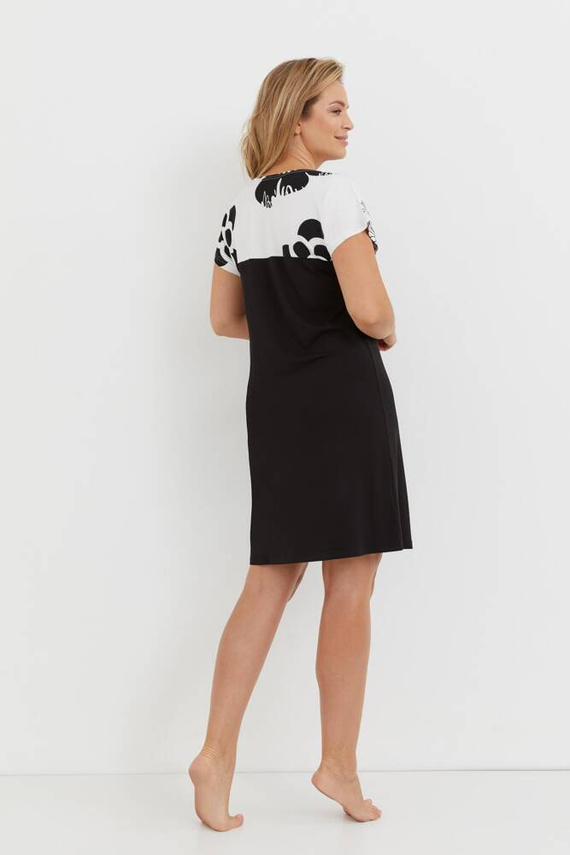 742 Elle Forex cămașă de noapte - negru