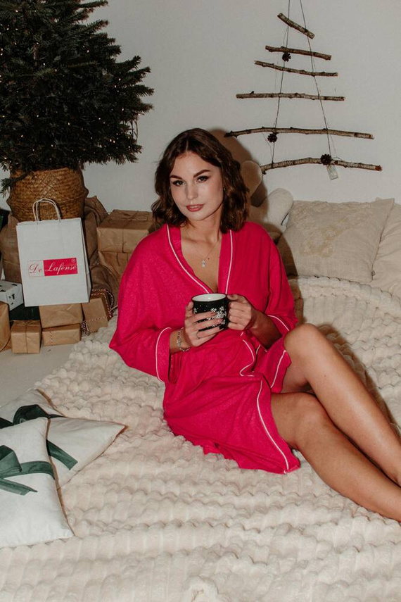 817 Skyler Halat de baie pentru femei De Lafense - zmeură