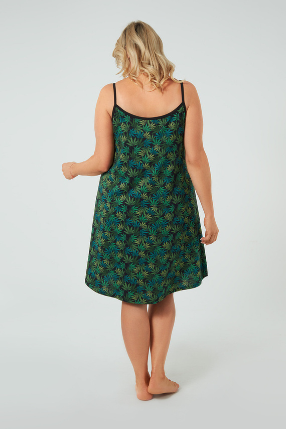 Cămașă de noapte Chill, curea îngustă Modă italiană - print