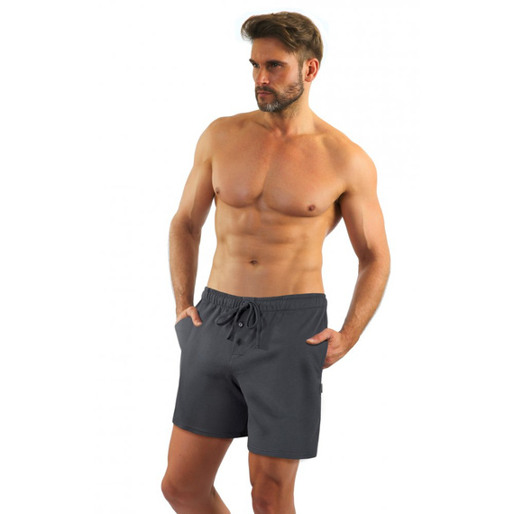 Pantaloni scurti de pijama Milo 2 Sesto Senso, netezi, grafit