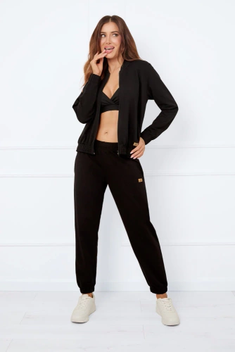 Jachetă bomber pentru femei Caro Italian Fashion - negru