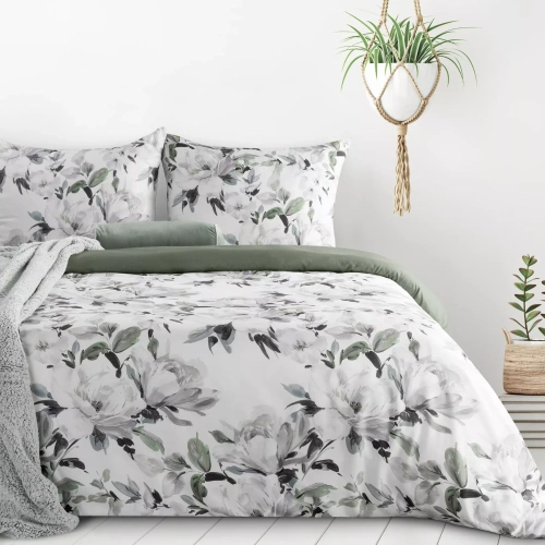 Lenjerie de pat Loti Design 91 florală reversibilă moale cu fermoar