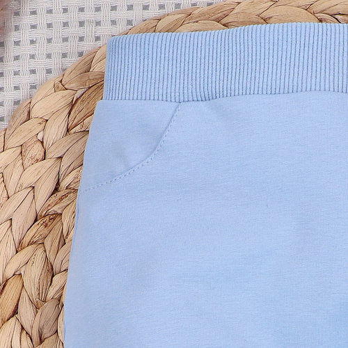NINI Baby Bear Pilot pantaloni trening pentru bebeluși din bumbac organic ABN-5752/BLE